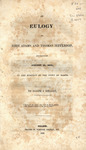 An eulogy on John Adams and Thomas Jefferson : pronounced August 10, 1826, at the request of the town of Salem by Joseph E. Sprague and Warwick Palfray
