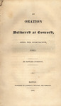 An oration delivered at Concord, April the nineteenth, 1825 by Edward Everett and Cummings, Hilliard & Company