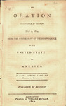 An oration delivered at Conway, July 4, 1804 : being the anniversary of the independence of the United States of America by the Hon. Samuel Taggart, member of Congress. by Samuel Taggart and William Butler