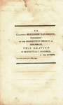 An oration, on the apparent, and the real political situation of the United States, pronounced before the Connecticut society of Cincinnati, assembled, at New-Haven, for the celebration of American independence, July the 4th, 1799. by Zechariah Lewis and Connecticut Society of the Cincinnati