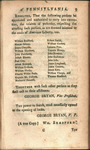An address to the inhabitants of Pennsylvania by those freemen of the city of Philadelphia, who are now confined in the Mason's Lodge, by virtue of a general warrant : signed in Council by the Vice President of the Council of Pennsylvania. by Council of Pennsylvania