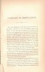 Comfort in tribulation. An address delivered in the Reformed Dutch church, Stapleton, S.I., September 26th, 1861, a day kept as a national fast, by appointment of the President of the United States. by Thomas H. Skinner and Anson D. F. Randolph
