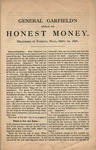 Endicott's letter : Garfield's speech on honest money : delivered at Faneuil Hall, Boston, Sept. 10, 1878 by William Endicott and James A. Garfield