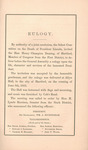 Eulogy of Abraham Lincoln : before the General Assembly of Connecticut, at Allyn Hall, Hartford, Thursday, June 8th, 1865 by Henry Champion Deming and A. N. Clark & Co