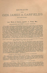 Extracts from Gen. James A. Garfield's speeches in support of law, order, and justice, the Constitutional powers of the government and the maintenance of the honor and interests of the people and nation. by James A. Garfield