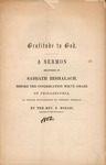 Gratitude to God : a sermon delivered on Sabbath Beshalach before the Congregation Mikvé Israel of Philadelphia at their Synagogue in Cherry street by the Rev. S. Morais, reader of the Congregation. by Sabato Morais and Congregation Mikveh Israel (Philadelphia Pa.)