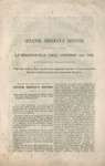 Senator Sherman's defense, as delivered by himself, at Springfield, Ohio, October 4th, 1865, by John Sherman and Republican Party (Ohio) State Executive Committee
