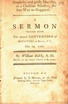 Simplicity and godly sincerity, in a Christian minister, the sure way to happiness : by William Balch and Convention of Congregational Ministers of Massachusetts