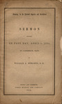 Slavery, in its present aspects and relations. A sermon preached on Fast Day, April 6, 1854, at Cambridge, Mass. by William A. Stearns and James Munroe and Company