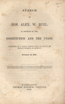 Speech of Hon. Alex. W. Buel, in defence of the Constitution and the Union. Delivered at a public dinner given to him by his fellow-citizens, at Detroit, November 19, 1850. by Alexander Woodruff Buel