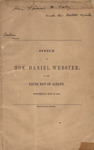 Speech of Hon. Daniel Webster, to the young men of Albany by Daniel Webster and Gideon & Company (Washington D.C.)