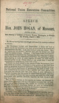 Speech of Hon. John Hogan, of Missouri : delivered at the mass meeting of Irishmen at Grover's Theatre, Washington, on Wednesday evening, August 1, 1866 by John Hogan and National Union Executive Committee (U.S.)