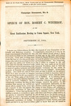 Speech of Hon. Robert C. Winthrop, at the great ratification meeting in Union Square, New York, September 17, 1864 by Robert C. Winthrop and Democratic Party (U.S.) Central Executive Campaign Committee