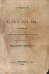 Speech of Moses B. Page, Esq., of Berwick : in the House of Representatives of Maine, February 27, 1863, in opposition to the "emancipation resolutions." by Moses B. Page and Maine Legislature House of Representatives