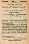 Speech of Mr. Pugh to 50,000 voters : who nominated Vallandigham, and resolved to elect him governor of Ohio by George E. Pugh and Society for the Diffusion of Political Knowledge (New York N.Y.)