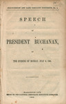 Speech of President Buchanan, on the evening of Monday, July 9, 1860. by James Buchanan and Democratic National Committee (U.S.)
