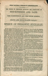 Speech of President Buchanan, on the evening of Monday, July 9, 1860. by James Buchanan and Democratic National Committee (U.S.)