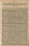 Speeches of Hon. Edgar Cowan of Pennsylvania, Hon. Jas. R. Doolittle, of Wisconsin, Hon. Hugh McCulloch, Secretary of Treasury, letter of Hon. O.H. Browning, of Illinois, and an address by a member of the club : also the condition of the South, a report o by Edgar Cowan and James R. Doolittle