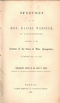Speeches of the Hon. Daniel Webster of Massachusetts, delivered at the festival of the Sons of New Hampshire, in Boston, Nov. 7th, 1849. by Daniel Webster and James W. Stone