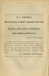 The American revolution : a lecture, delivered before the Dublin Young Men's Christian Association in connection with the United Church of England and Ireland, October 30th, 1862 by John Elliott Cairnes and T. J. Crowen