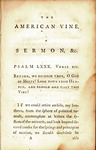 The American vine : a sermon, preached in Christ-Church, Philadelphia, before the Honourable Continental Congress, July 20th, 1775 by Jacob Duché and James Humphreys