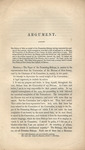 The argument of the bishop of New Jersey in reply to the paper read before the Court of Bishops in session at Burlington on Monday, 11 October, 1852, by the bishops of Virginia, Ohio and Maine in answer to the representation from the Diocese of New Jersey by George Washington Doane and Samuel L. Southard