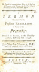 The Counsel of two confederate Kings to set the Son of Tabeal on the Throne, represented as evil, in it's natural tendency and moral aspect : a sermon occasion'd by the present rebellion in favour of the Pretender : preach'd in Boston at the Thursday-lect by Charles Chauncy and Daniel Gookin