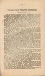 The Dying speech of Michigan's illustrious son, Senator Zach. Chandler : delivered at McCormick Hall, Chicago, October 31, 1879 by Zachariah Chandler and Franz Gindele