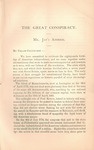 The great conspiracy : an address delivered at Mt. Kisco, West Chester county, New York, on the 4th of July, 1861, the 86th anniversary of American independence by John Jay and Roe Lockwood & Son
