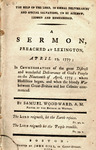 The help of the Lord, in signal deliverances and special salvations, to be acknowledged and remembered. : A sermon, preached at Lexington, April 19, 1779; in commemoration of the great distress and wonderful deliverance of God's people on the nineteenth o by Samuel Woodward