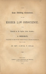 The law-abiding conscience, and the higher law conscience; with remarks on the fugitive slave question. A sermon, preached in the South Presbyterian Church, Brooklyn, Dec. 12, 1850 by Samuel T. Spear