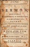The Lord is to be praised for the triumphs of his power. : A sermon, preached at Greenwich, in Connecticut, on the 18th of December 1777. : Being a general thanksgiving through the United American States. by David Avery