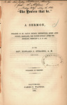 The powers that be." : a sermon, preached in St. Paul's Church, Centerville, Queen Anne County, Maryland, the fourth Sunday after the Epiphany, February 2, A.D. 1862. by Edward J. Stearns and James S. Waters