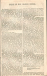 The rebellion : its origin and main-spring: an oration by Charles Sumner and New York Young Men's Republican Union