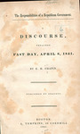 The responsibilities of a Republican government : a discourse, preached Fast Day, April 8, 1841 by E. H. Chapin and A. Tompkins
