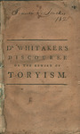 The reward of Toryism. : a discourse on Judges V. 23. by Nathaniel Whitaker and John Mycall