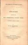 The right of property in man; a discourse delivered in the First Congregational Unitarian church Sunday July 3 1859 by William Henry Furness and First Congregational Society of Unitarian Christians in the City of Philadelphia