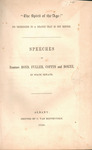 The spirit of the age : its tendencies to a change that is not reform : speeches of Senators Bond, Fuller, Coffin and Bokee, in State Senate. by New York (State) Legislature Senate and Charles Van Benthuysen