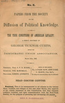 The true conditions of American loyalty : a speech delivered by George Ticknor Curtis, before the Democratic Union Association, March 28th, 1863. by George Ticknor Curtis and Democratic Union Association (Boston Mass.)