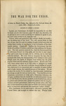The war for the Union : a lecture, delivered in New York and Boston, December, 1861 by Wendell Phillips