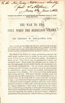 The war to end only when the rebellion ceases by Henry W. Bellows and Anson D.F. Randolph