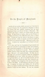 Third address to the people of Maryland. by William H. Collins and James Young