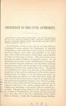 Two sermons for the times : obedience to the civil authority : and constitutional government against treason : preached in the South Presbyterian Church of Brooklyn by Samuel T. Spear