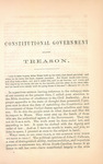 Two sermons for the times : obedience to the civil authority : and constitutional government against treason : preached in the South Presbyterian Church of Brooklyn by Samuel T. Spear