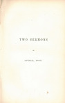 Two sermons of April, 1865 by Wheelock Craig and E. Anthony & Sons (New Bedford Mass.)